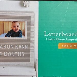 Kate & Milo Gray/Taupe Letterboard Frame